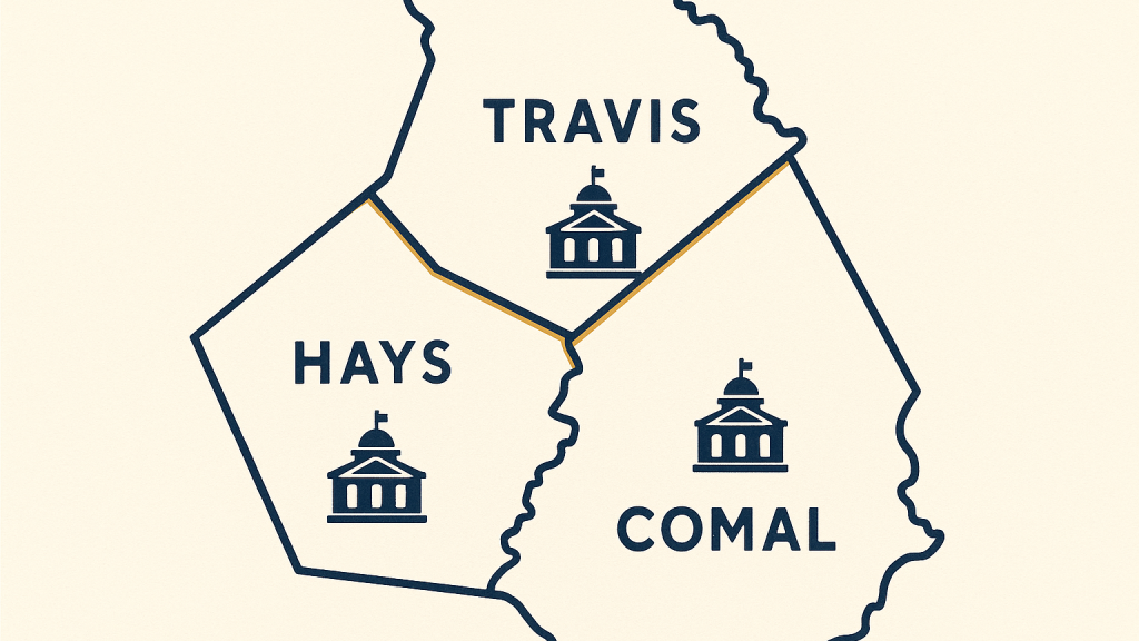 Filing for Divorce in Travis vs Hays vs Comal County: What Changes Between Courthouses