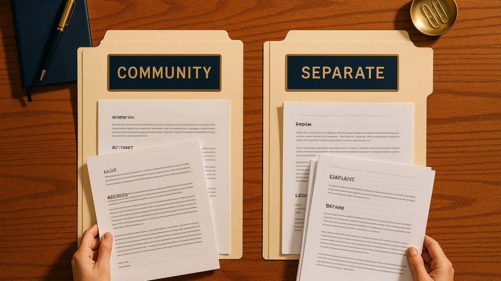 Community Property in a Texas Divorce: What Counts, What Doesn't, and the